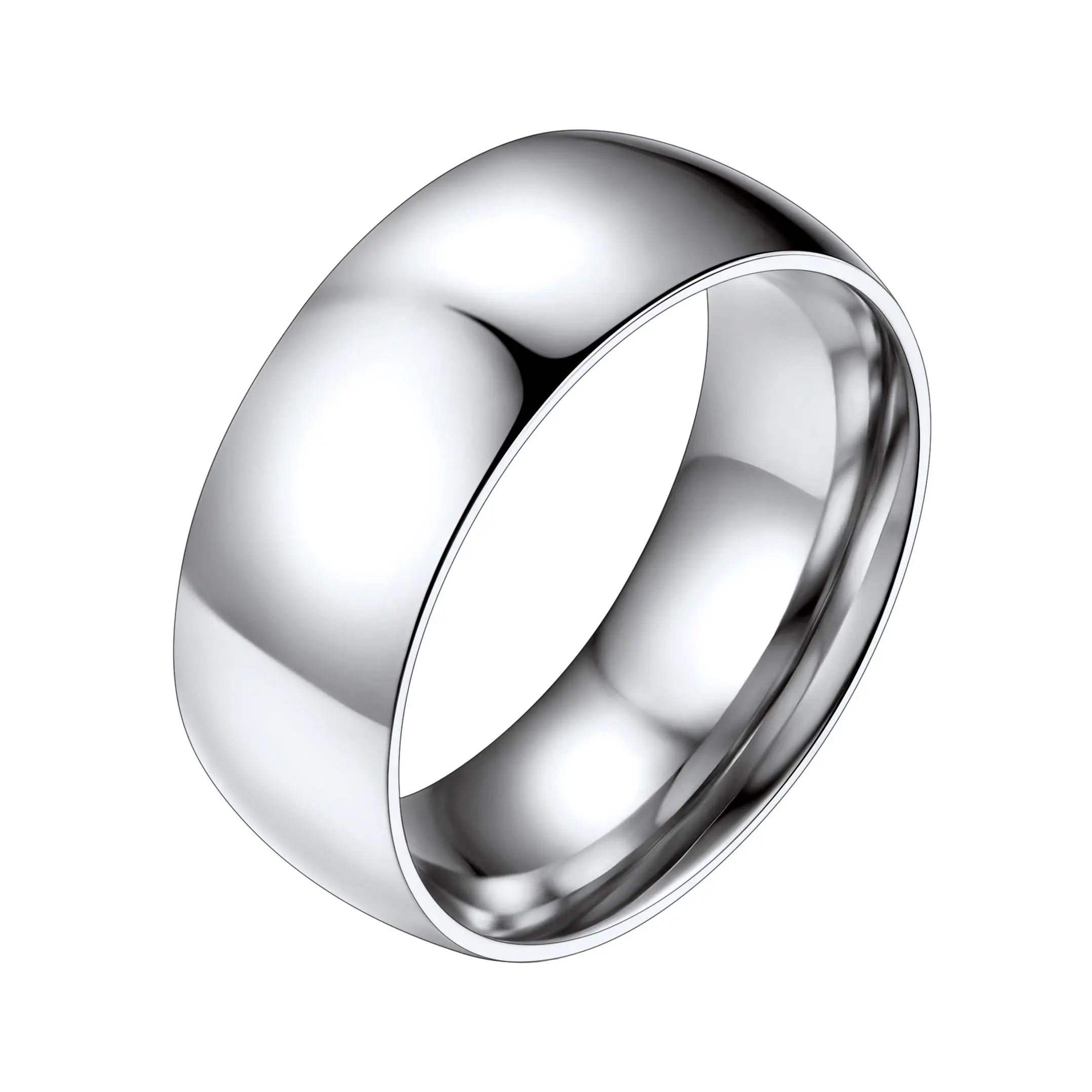 PROSTEEL 8mm Ring Stainless Steel Wedding Bands Thick Ring Thumb Rings Jewelry Unisex For Men Women with Gift Box