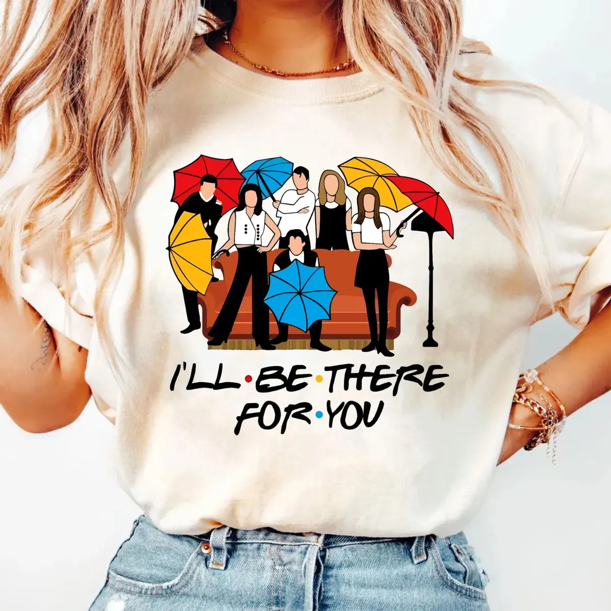I'll Be There For You Friends Sweatshirt, Retro Sitcom Crew Fan Gift, Central Perk Inspired Hoodie, Retro Friends Shirts, Unisex Sweater Pullover Tee