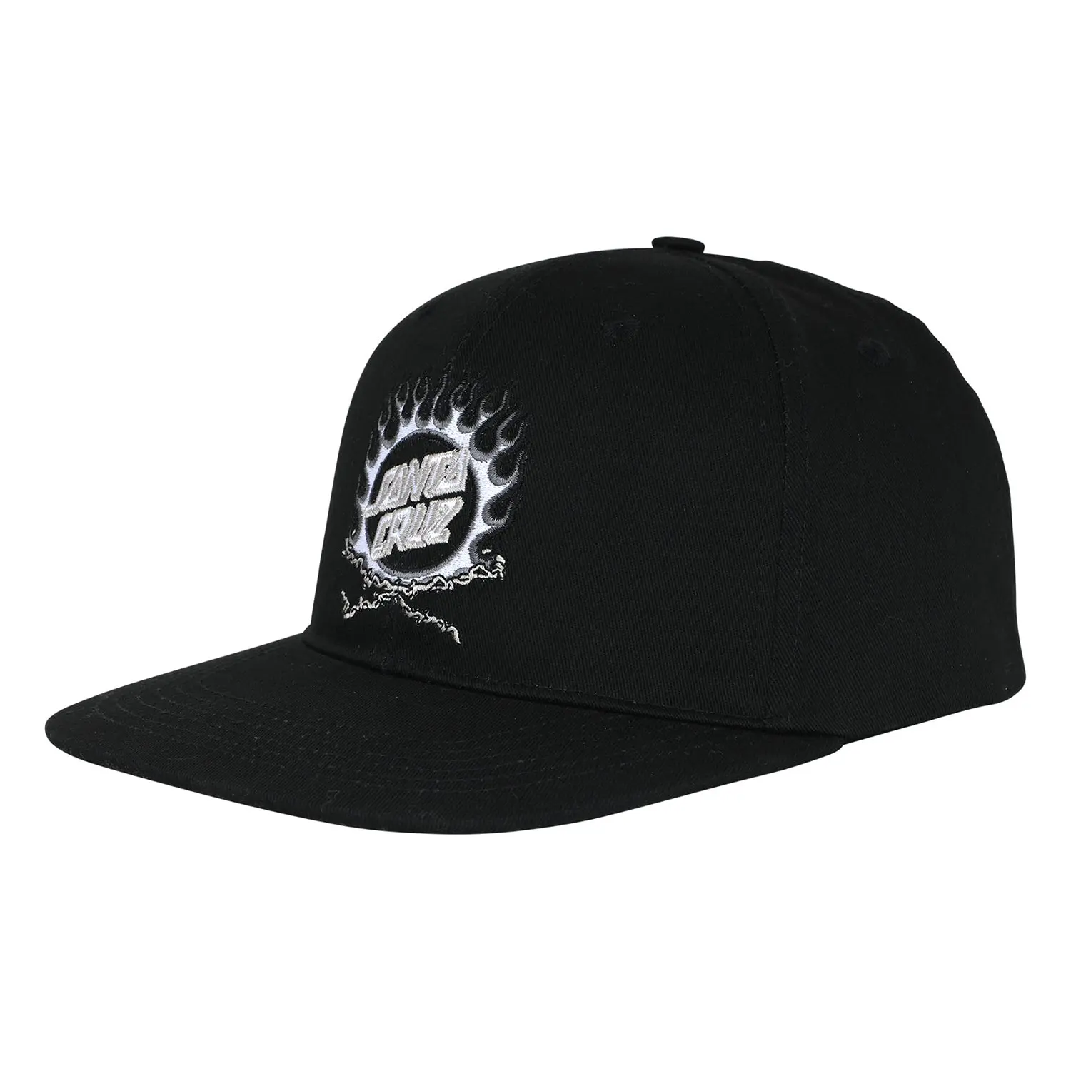 Santa Cruz Skateboards Hat Forging Dot Snapback Black