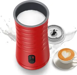 Milk Frother, Electric Milk Steamer 4 in 1 Foam Maker for Hot and Cold Milk Froth, Frother for Coffee, Latte, Cappuccino, Milk Warmer Heater, Non-Stick Interior