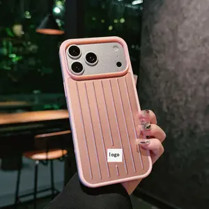 for iPhone17 mobile phone case aluminum magnesium alloy simple and high-end feel for iPhone 16 Pro Max protective case