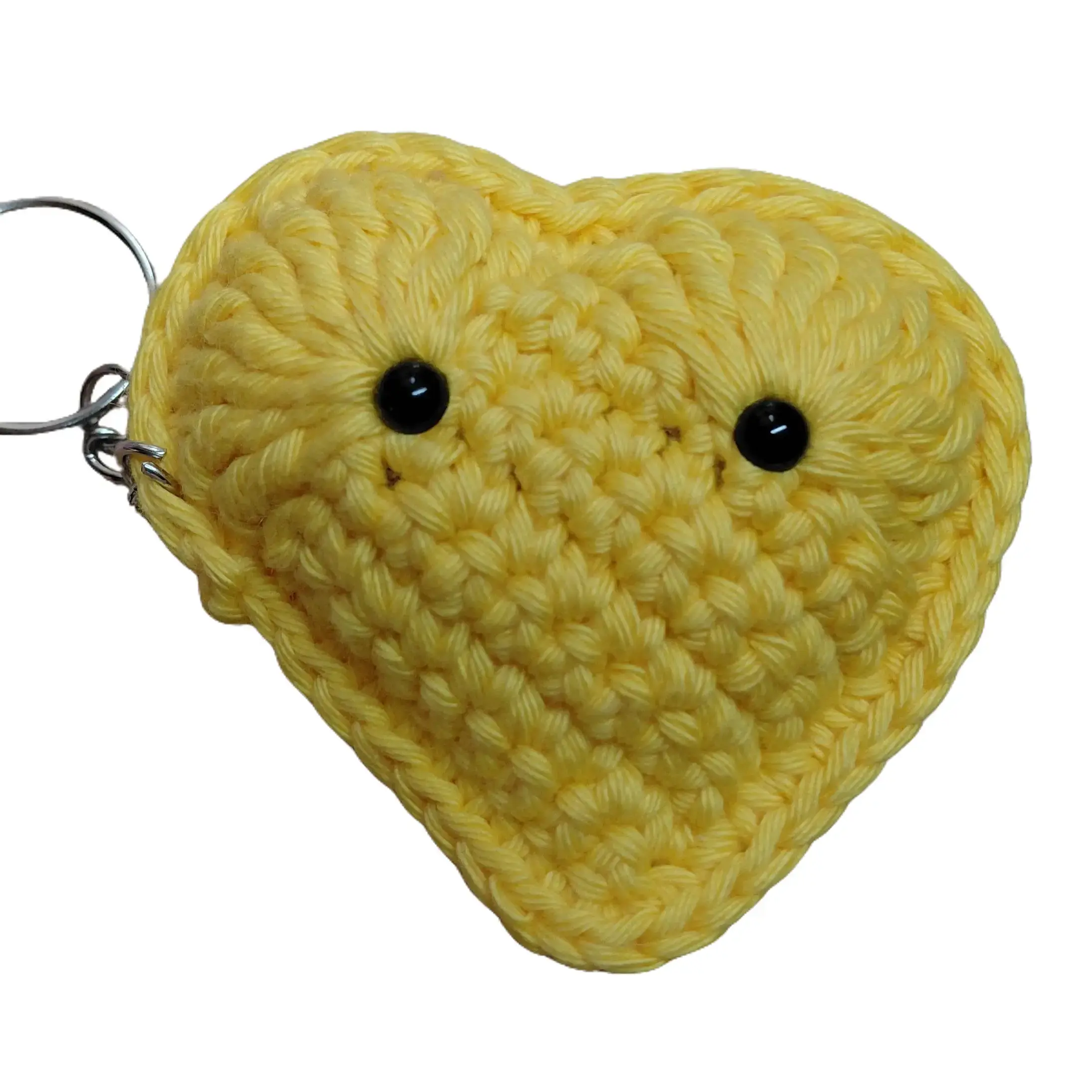 Crochet heart key chains