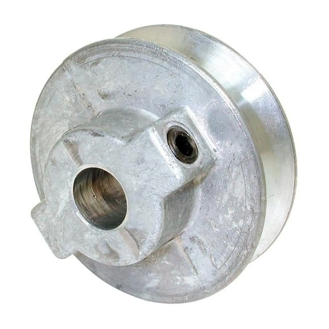 Dial 4303921 2.25 x 0.5 in. Zinc Silver Fixed Motor Pulley