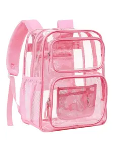 Transparent Backpack for Men Women Teens, Durable PVC Material, Large Capacity, Ideal for Sports Learning Work Travel, Sports Backpacks