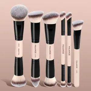 MAANGE 6pcs Makeup Brush Set, Foundation Brush Tapered Brush Contour Brush Concealer Brush Nose Shadow Brush Eyeshadow Brush Smudge Brush Detail Brush, Makeup Blending Brush, Professional Cosmetic Tools for Flawless Application, Makeup Brushes Set