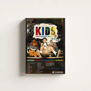 MAC MILLER - K.I.D.S Music Album - Music Print - Vintage Poster - Album Cover Poster - Wall Art - Gifts for him