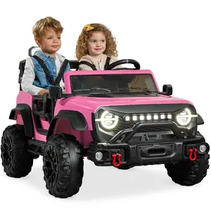 Best Choice Products Kids 24V 2-Seater Electric Ride-On Car Truck w/ Parent Control, Bluetooth, LED Lights