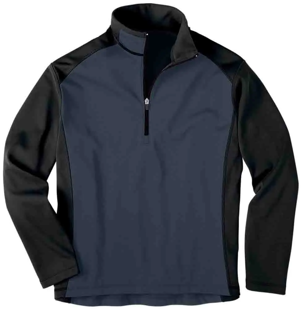 River's End Womens Microfleece Long Sleeve Half-Zip Casual Outerwear Casual - Grey