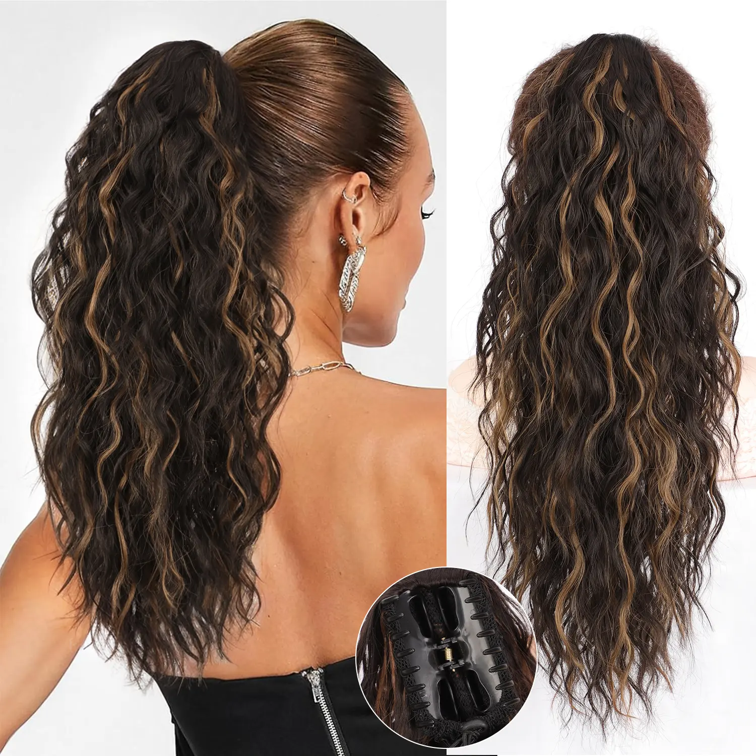 Dark Brown Highlights 20inch