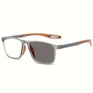 Photochromic Progressive Reading Glasses, Blue Light Blocking Multifocal Readers for Men & Women,  Durable Comfort Fit