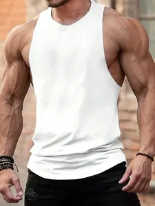 Show Off Your Gains! 2026 Men's Deep Cut Muscle Tank Top, Quick Dry Workout Shirt for Gym, Bodybuilding, Weightlifting