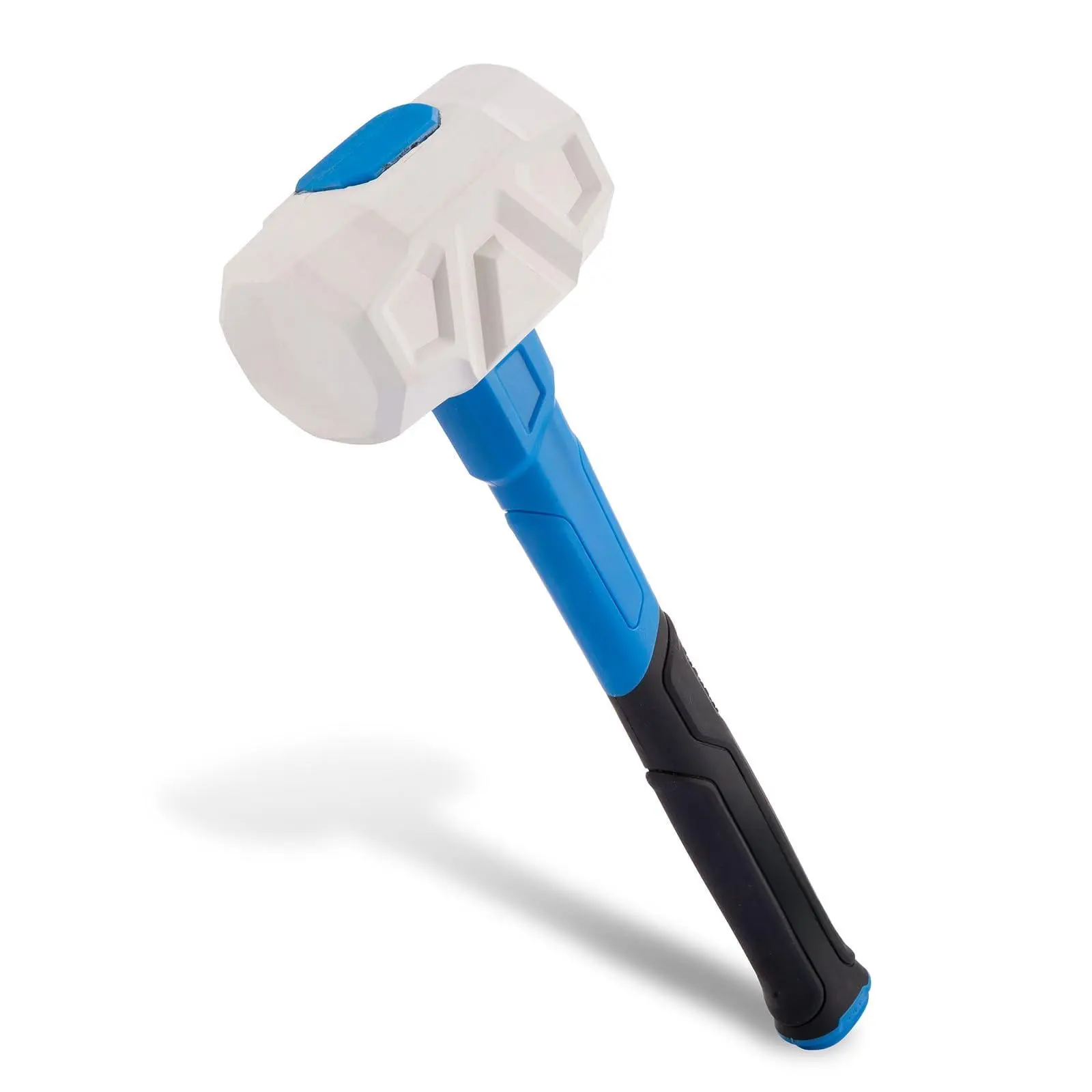 Rubber Mallet Hammer 24 Oz White With Solid Head  Double-faced Mallets For Flooring Woodworking Camping Automotive 0320