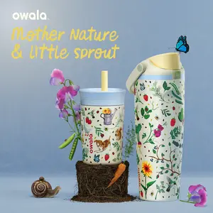 NEW RELEASE Owala Mother Nature 30oz Freesip Sway Tumbler, 24-hour insulation, suitable for daily use, gift for mom