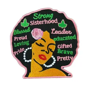 Afro Patch to Iron or sew on for All Fabrics | Patch Fabric Applique Hair Sticker to Iron on for Clothing and Backpacks | 4"x2 inches