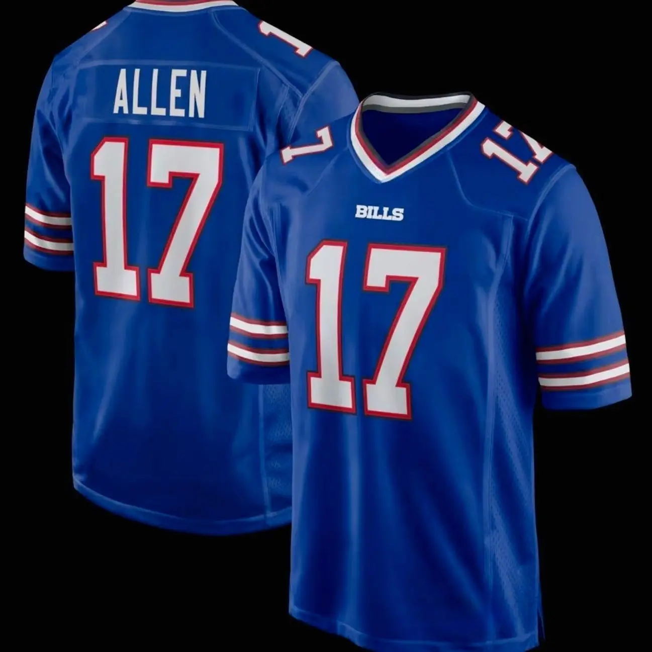 Unisex Football Bills Allen 17 Game Player Jersey - Royal