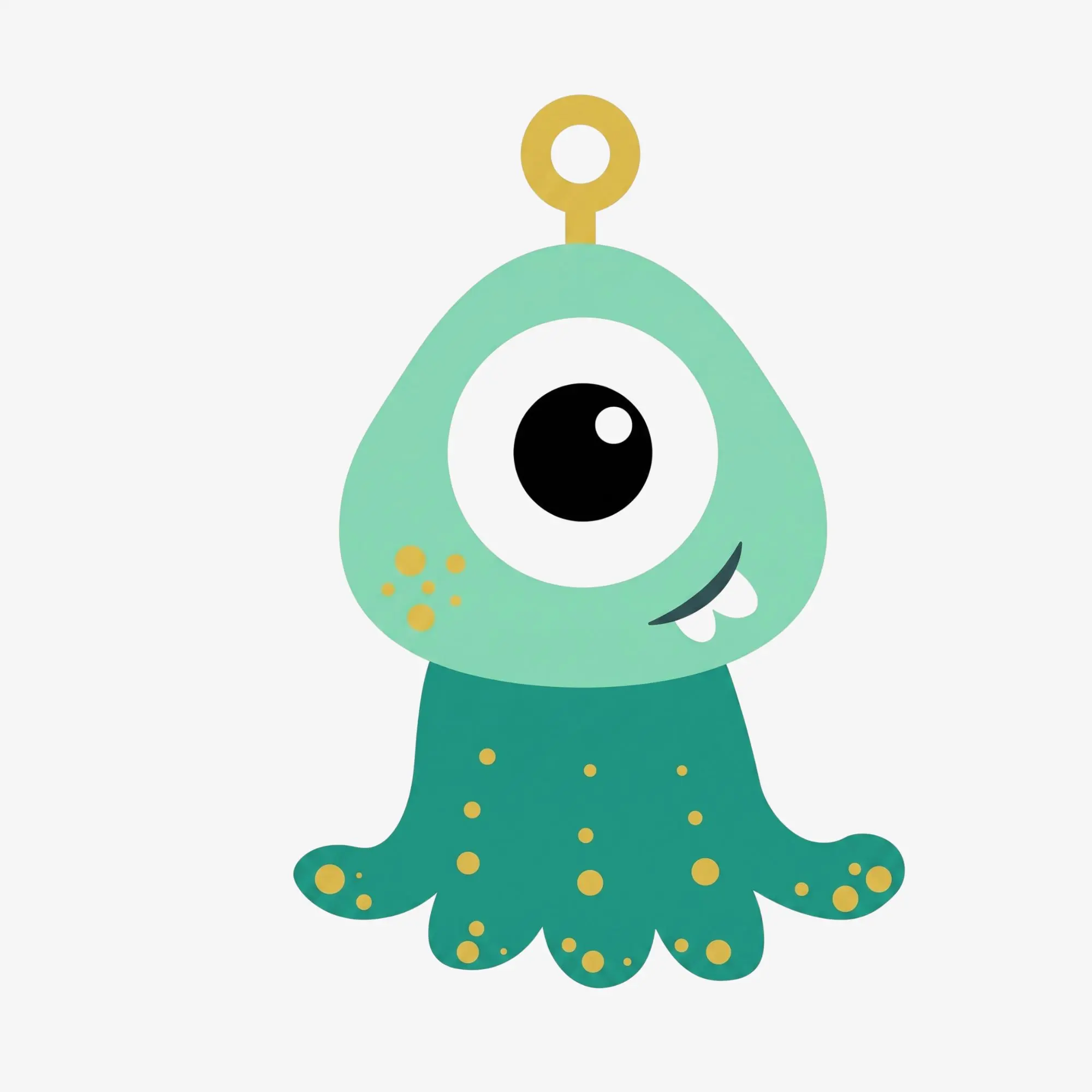 Cute 1-Eyed Alien Print Cardboard Standee - Lightweight Photo Backdrop, Galaxy Decor for Space Adventure Party (Festive & Party Supplies)