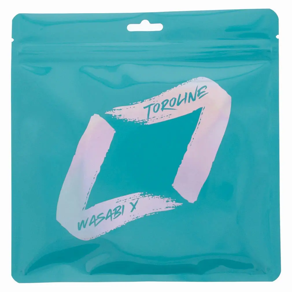 Wasabi X Tennis String, 1.23mm Neon Blue Coated Round Profile String (17g, 2 Half Sets) with Super Slick Surface, Snapback, Spin & Lively Comfortable Response for Competitive Players