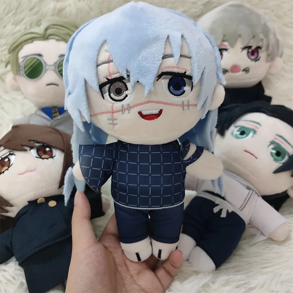 20cm JJK Plush Mahito Plush Nanami Kento Inumaki Toge Fushiguro Toji Anime Figure Stuffed Kawaii Doll Birthday Gift