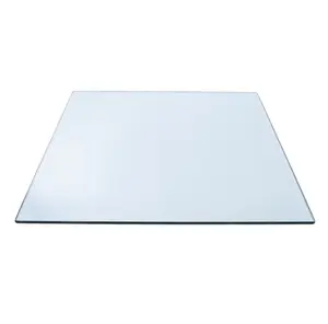 Clear Glass Table Tops 35" Square - Flat Polish Touch, 3/8" Thickness, Ideal for Home Decor and Table Use