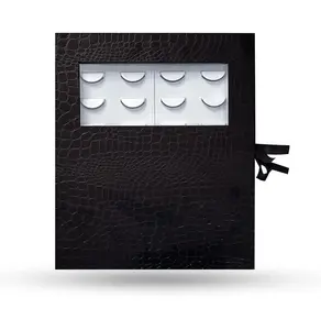 Coiffure Extensions 16 Pair Portable Magnetic Eyelash Storage Book Holds 32 Lashes Durable Plastic Tray Clean Dry Protection for Beauty Enthusiasts