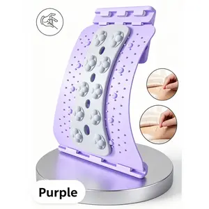 Lumbar Soother with Adjustable Levels – Spine Decompression Device for Back Stretch & Cervical Relief, Yoga Assisted Massage Tool for Waist & Upper Back, Portable Home Office Use relaxer