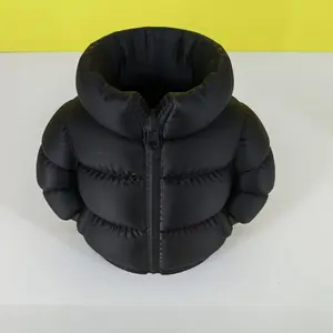 3D Printed Down Jacket Pen Holder Organizer Creative Display Piece Colorful Down Jacket Storage Box Home Toy Gift
