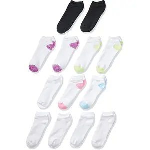 Fruit Of The Loom Girls 13 Pack No Show Socks
