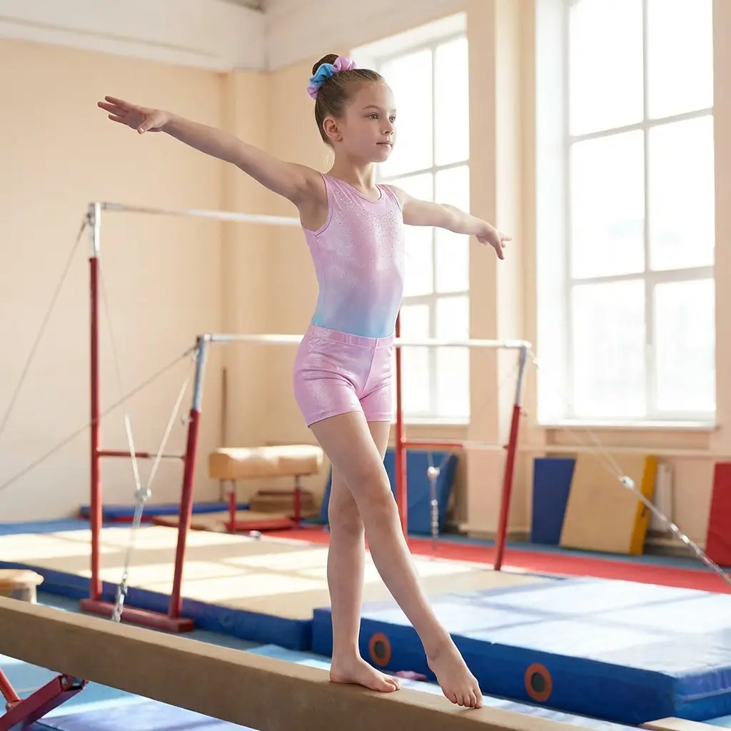 Girls' Sparkly Rhinestone Gymnastics Leotards Dance Unitards Biketards with Shorts - Activewear for Ballet Cheerleading Performance Practice Comfortable Stretchy Fabric Perfect for Kids Children's Sports Wear Girls' Sparkly Rhinestone Gymnastics Leotards Dance Unitards Biketards with Shorts - Activewear for Ballet Cheerleading Performance Practice Comfortable Stretchy Fabric Perfect for Kids Children's Sports Wear