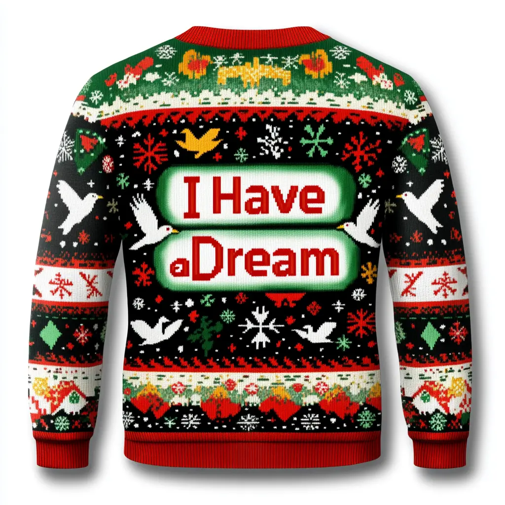 I Have a Dream Ugly Christmas Sweater - Funny Themed Holiday Gift for Families & Groups - U.S. Market's Top Rated Ugly Sweater for Men, Women & Kids!