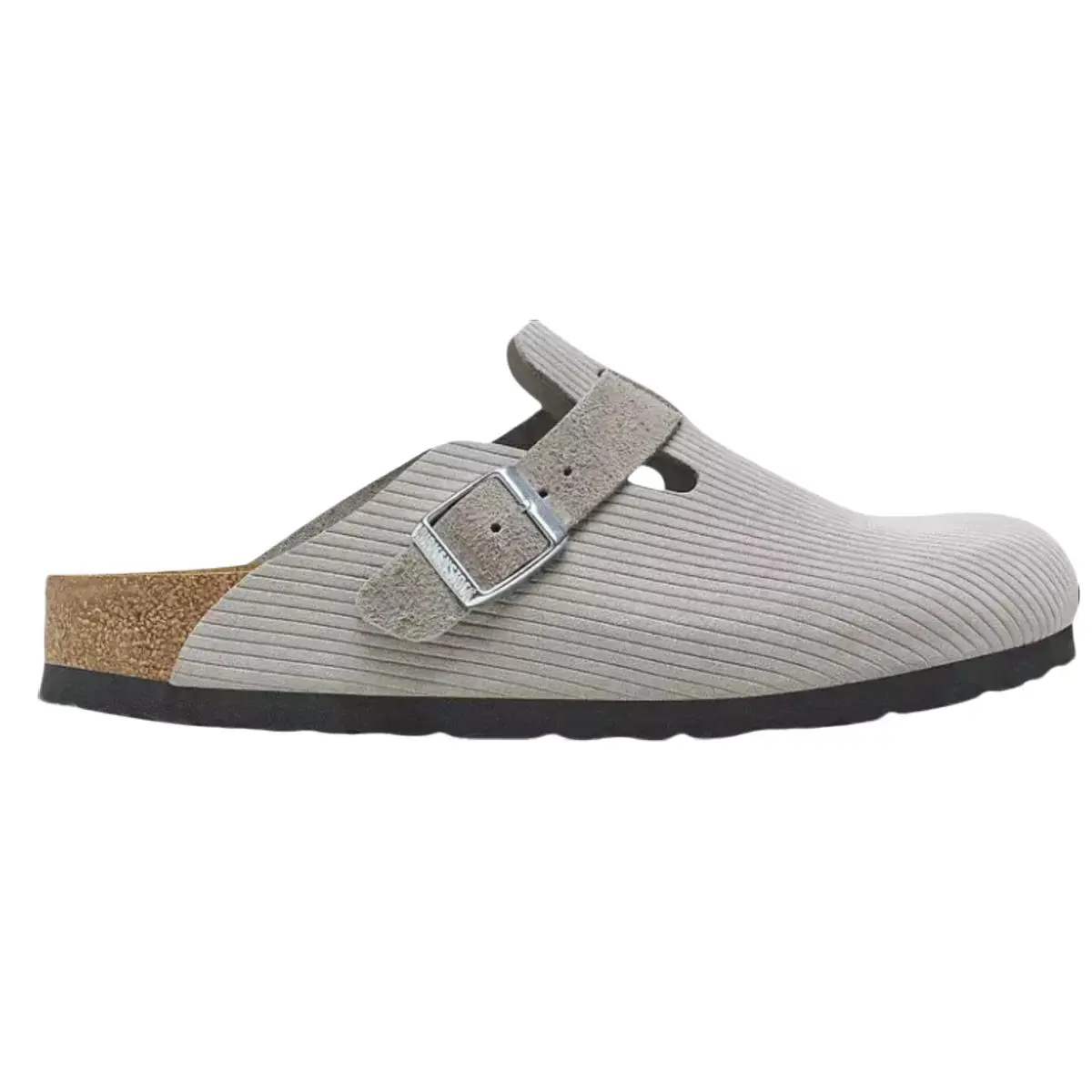 Birkenstock Boston Embossed Corduroy Suede Stone Coin Men's Fashion Slippers New