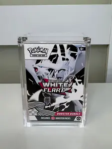 Pokemon Booster Bundle Acrylic Display Case UV Resistant Magnetic Lid Collector Protector CA Collects