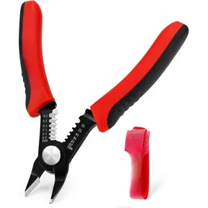 Wire Cutters 6-Inch Flush Pliers with Supplementary Stripping,  Pliers, Handy and Slim Diagonal Cutters,  Snip