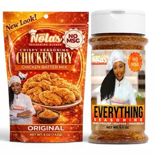 Miss Nola’s Buy 1 Get 1 Crispy Chicken Batter Fry Mix & Everything Seasoning 5oz