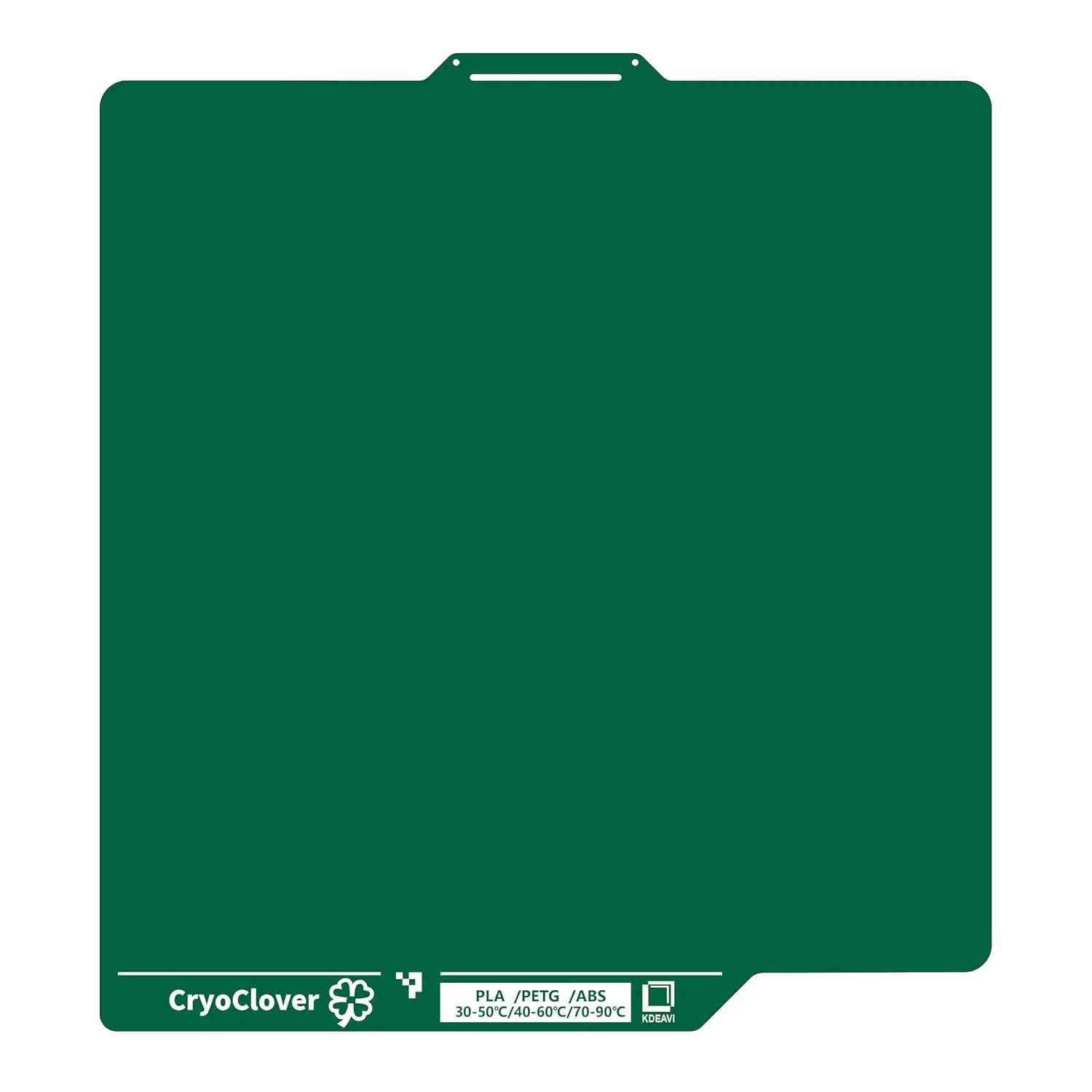 CryoClover 256x256mm Cold Build Plate | For Bambu A1/X2D/P1S/P2S/P1P/X1C/X1E, Glue-free, Strong Adhesion, Easy release&easy cleaning, Mark-free, Anti-warping