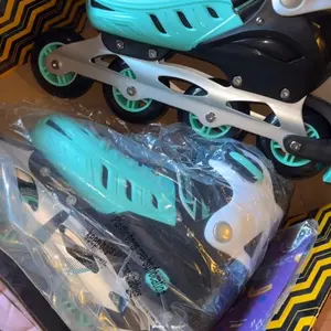 Nattork Inline Skates for Boys and Girls Men Women, 4 Sizes Adjustable Blades Roller Skates Beginner for Kids & Adult Youth