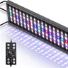 hygger Full Spectrum Aquarium LED Fish Tank Lamp: 24/7 Day-Night Cycle, Auto On/Off Timer, 7 Colors, 5-Level Dimming Dimmable, 2835 Lamp Beads, 2H Start/End Set, 24-Hour Clock, Extendable Bracket, Easy to Use Controller for Aquatic Plants
