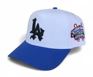 REMASTERD LA V2 w/SUEDE UV CUSTOM SILK SATIN LINING SNAPBACK WHITE/BLUE