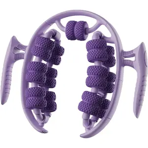 ‌Heavy Duty Yoga Wheel with 26 Rollers Deep Tissue Massager for Legs Calves Feet Adjustable Compression Professional Muscle Recovery Tool Ergonomic Design Portable Foot Massager‌