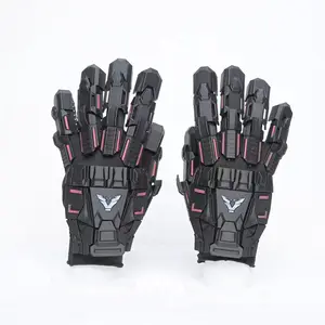 Cyberpunk Long Gloves – Futuristic Mecha Cosplay Arm Gloves, Rave Festival Punk Outfit Accessory, Cool Gift for Him