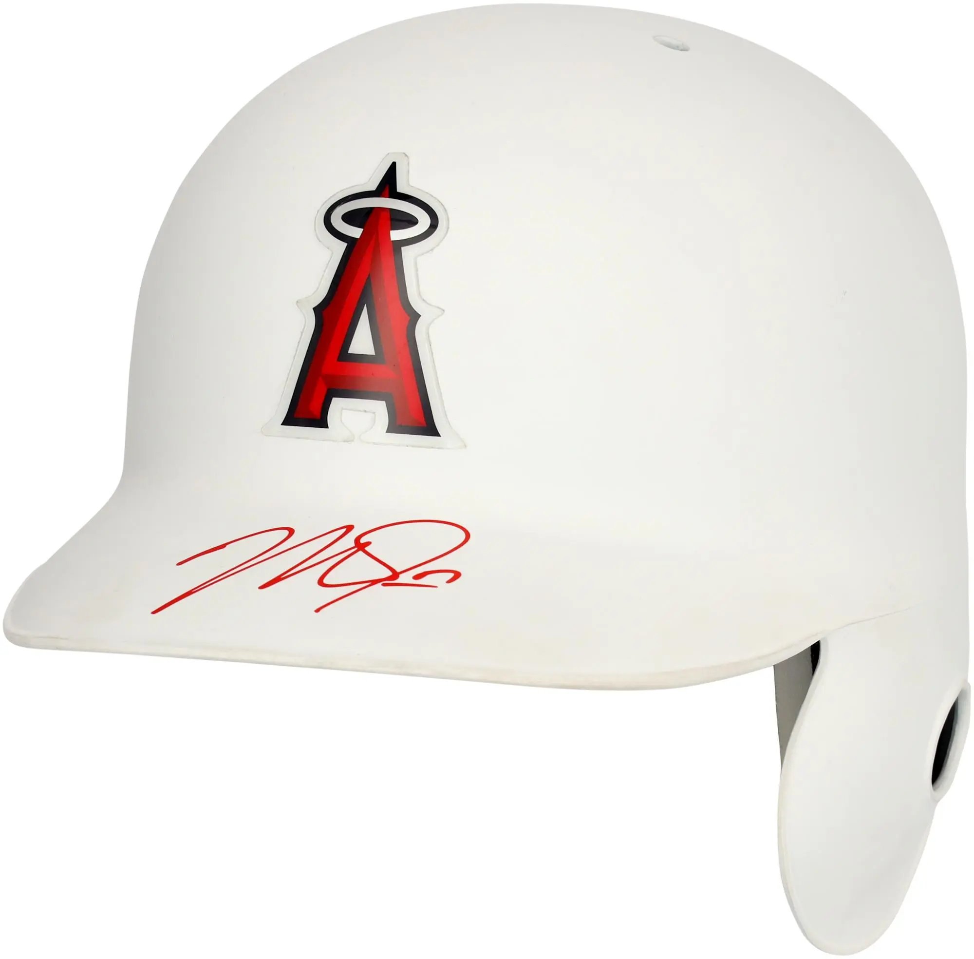 Mike Trout Los Angeles Angels Autographed White Batting Helmet - Fanatics Authentic Certified