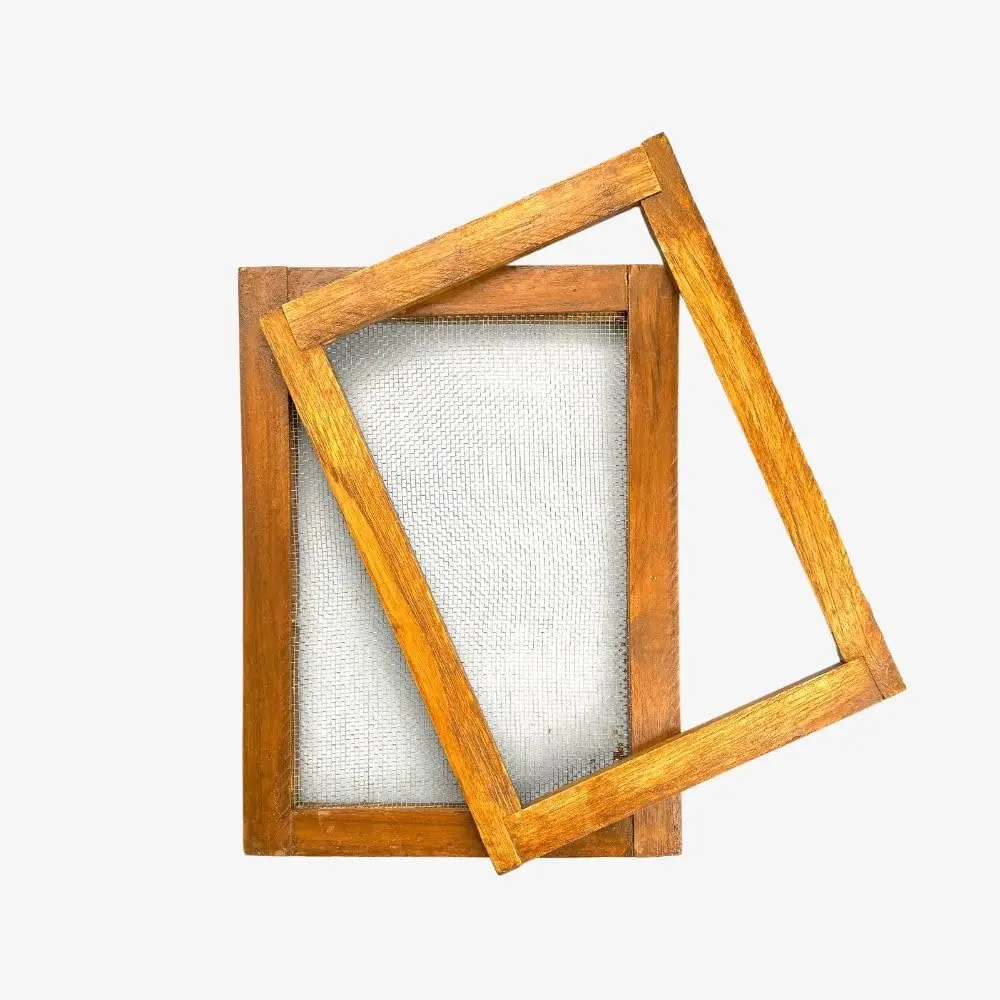 KITSTERS Mould and Deckle Set for Handmade Paper Making | Robust Wooden Frame | Make Recycled Textured Paper | DIY Kit for Art & Craft Enthusiasts - Men and Women | Hobbies - New Crafts