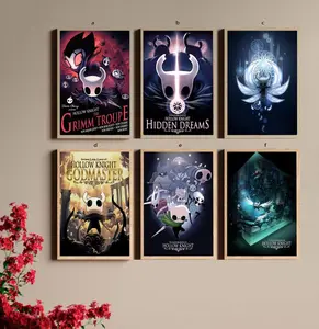 Hollow Knight Gods and Glory Game Poster UNFrame,  Game Wall Art, Hallownest Wall Art, , PC Video Poster Gaming, Video Game Wall Art, Game Art Gift Wall Decor, Room Decor For Him