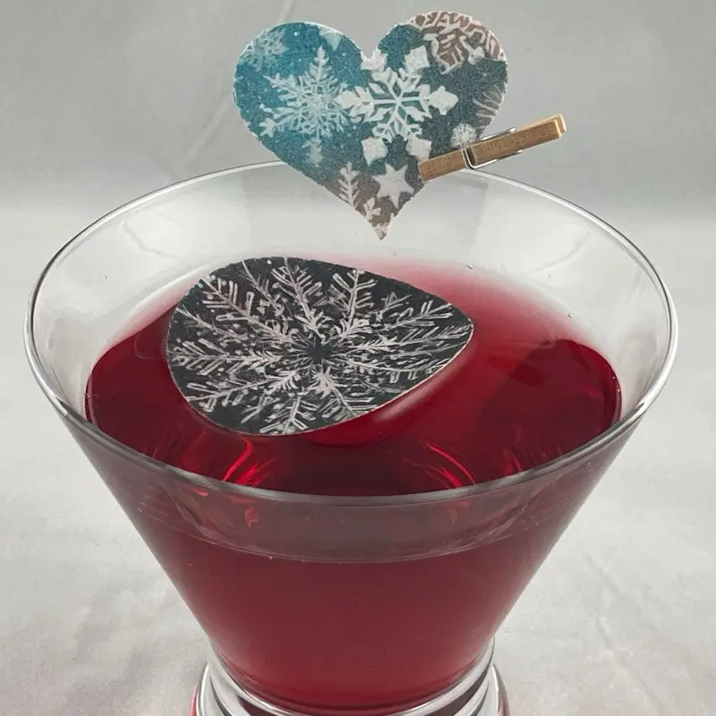 Winter & Snow Edible Cocktail Toppers