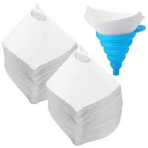 150 Pcs Paint Strainers With Cone Silicone Funnel Filter, Nylon Mesh Resin Filter, Paper Cone Disposable for Automotive Spray, Art Painting