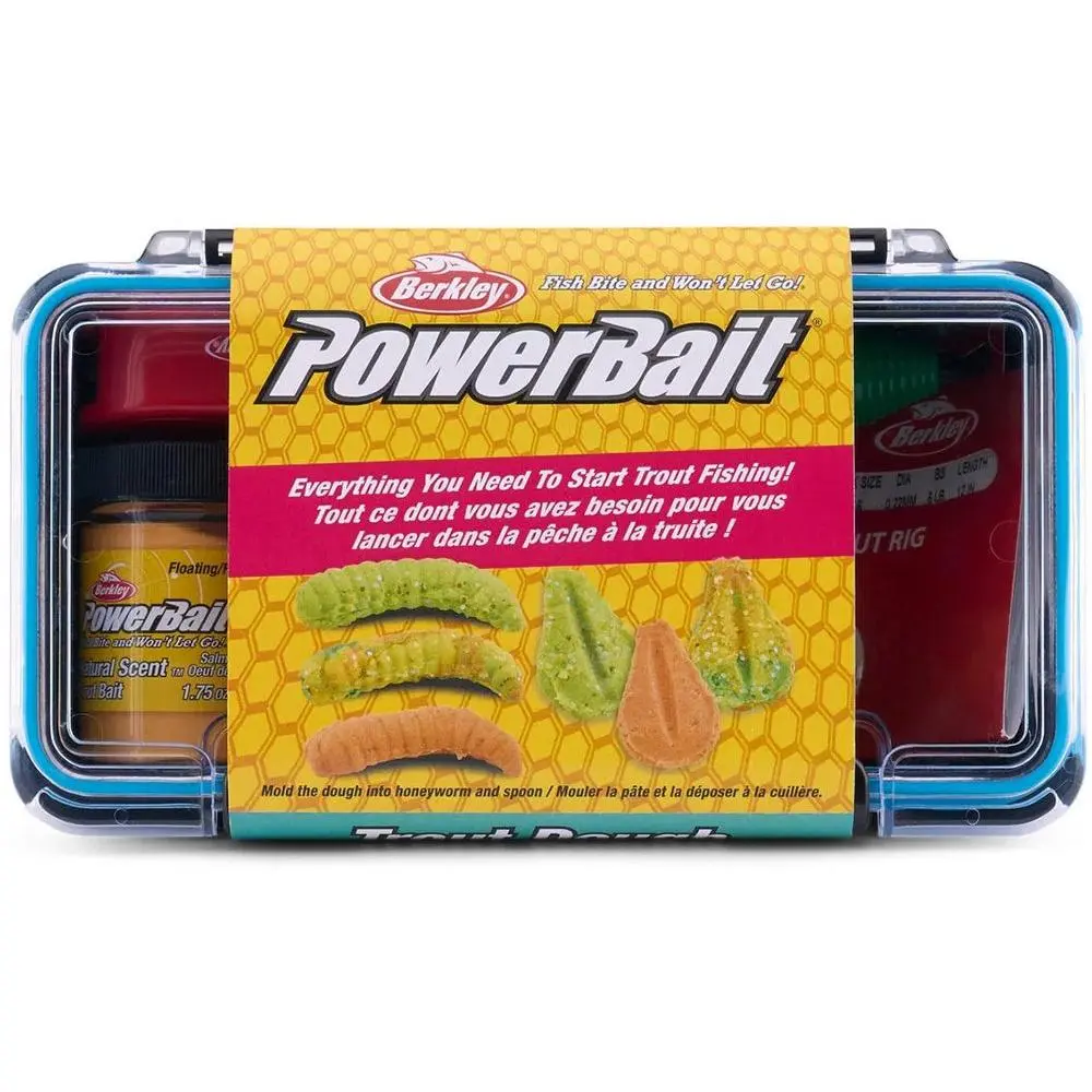 Berkley PowerBait Trout Dough Starter Molding Tackle Kit, Fishing Equipment, Outdoor Fishing Supplies, 10 Pre-Rigged Trout Rigs, 2 Swivels