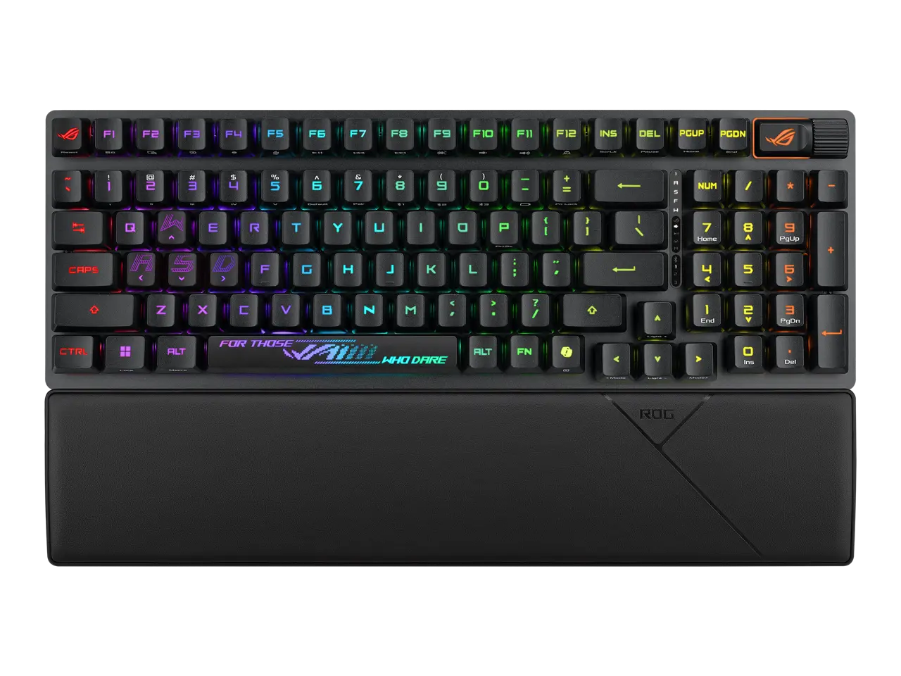 ASUS ROG Strix Scope II 96 RX Wireless Gaming Keyboard, Optical Switches, Low Latency 2.4GHz, RGB, Compact 96% Layout