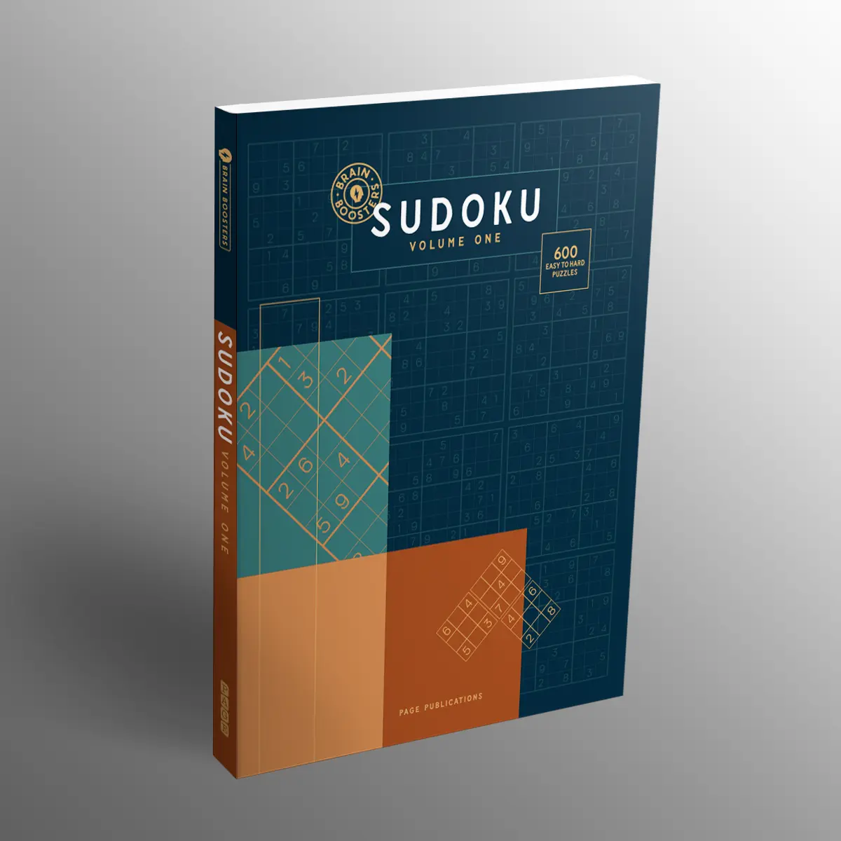 Sudoku Brain Boosters Volume 1 Logic Puzzle Book - Brain Teaser Puzzles, Daily Training, Mental Focus Enhancement, Easy-to-Hard Challenges, Stress Relief