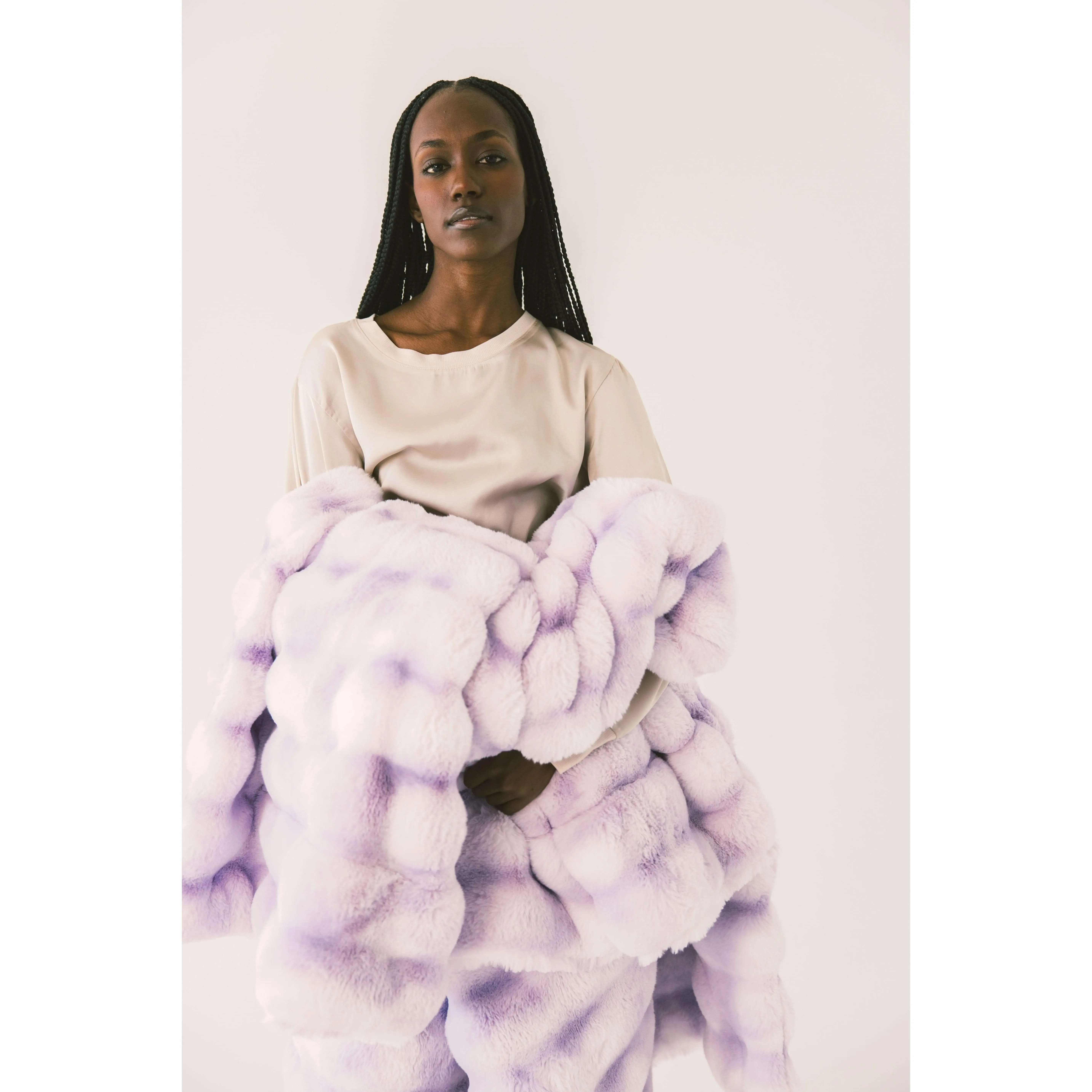 Extreme Ultra Cloud Lilac Breeze Soft Throw Blanket - Exceptional Warmth, Heaviest and Fluffiest Designs, Bedding Linen for Home Use