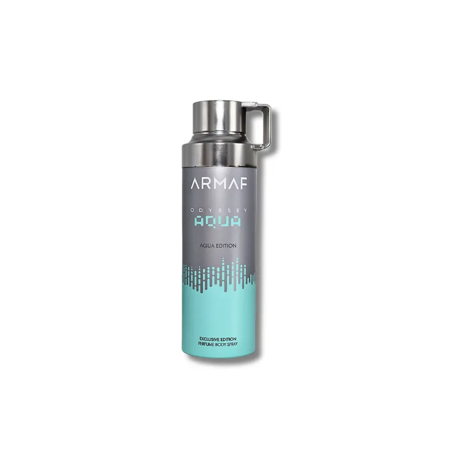 Armaf Odyssey Aqua Scented Liquid Deodorant-Body Spray for Adult Males - 6.8 fl.oz (200ml) Single Item, Citrus & Woody Musky Fragrance (Beauty & Personal Care, Bath & Body Care), Whole Body Deodorant, Long Freshness