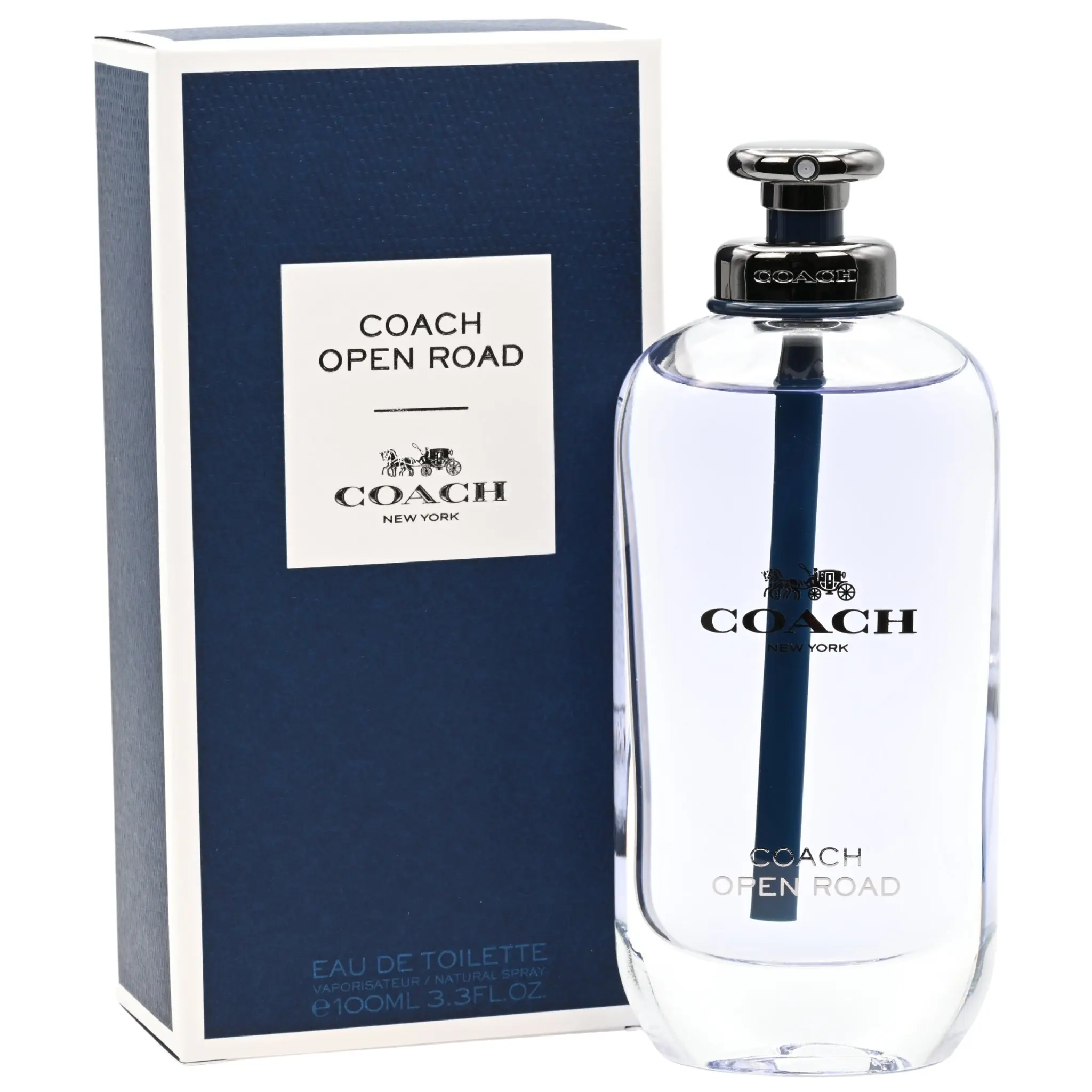 Coach Open Road Eau de Toilette, Aromatic Cologne for Men with a Citrus Woody Scent, Herbal Fragrances for Everyday Wear, 3.4 fl oz, Edt Cologne, Distinct Woody Aroma, Cologne Scented